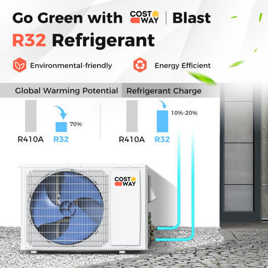 Blast Series 9000 BTU 17 SEER2 208-230V Ductless Mini Split Air Conditioner and Heater