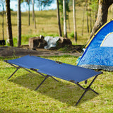 Adults Kids Folding Camping Cot-Blue