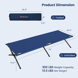 Adults Kids Folding Camping Cot-Blue