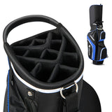 Golf Cart Bag with 14 Way Top Dividers-Blue