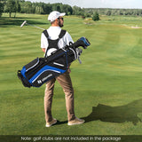 Lightweight Golf Stand Bag with 14 Way Top Dividers and 6 Pockets-Blue
