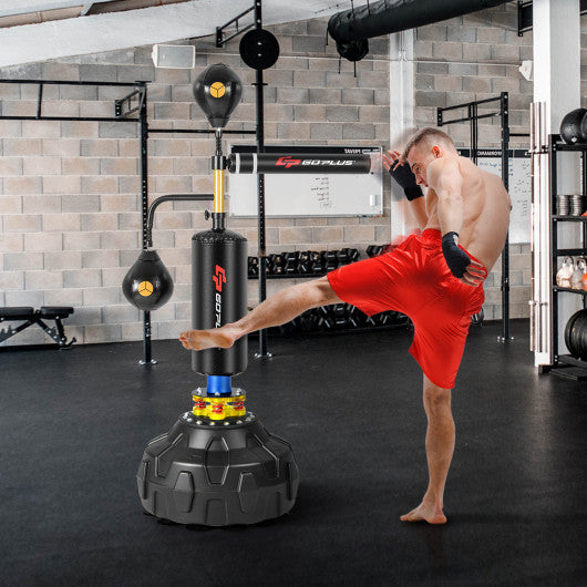 Boxing Speed Trainer Freestanding Fillable 360° Spinning Bar Adjustable Height