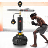 Boxing Speed Trainer Freestanding Fillable 360° Spinning Bar Adjustable Height