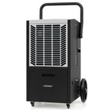140 Pints Commercial Dehumidifier Crawl Space Dehumidifier with Pump and Drain Hose-White