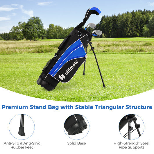 Complete Golf Club Set for Children Age 11-13-Blue