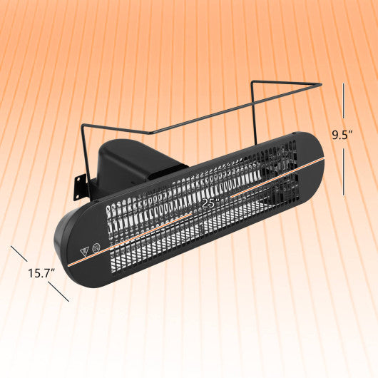 750W/1500W Wall Mounted Infrared Heater with Remote Control