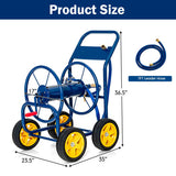 Garden Hose Reel Cart Holds 330ft of 3/4 Inch or 5/8 Inch Hose