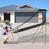 Dual Shot Basketball Arcade Game with 8 Game Modes and 4 Balls-Red