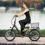 Electric Bike Rear Basket Heavy Duty Metal Rear Bike Basket