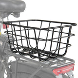 Electric Bike Rear Basket Heavy Duty Metal Rear Bike Basket