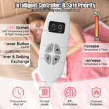 Electric Heated Blanket Throw with 10 Heat Settings-Pink