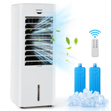 Evaporative Air Cooler and Heater with 3 Modes 3 Speeds and 2 Ice Boxes-White