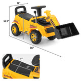 Excavator Digger Toy with Adjustable Bucket-Yellow