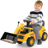 Excavator Digger Toy with Adjustable Bucket-Yellow