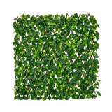 Expandable Fence Privacy Screen Decorative Faux Fencing Panel with Real Willow Frame