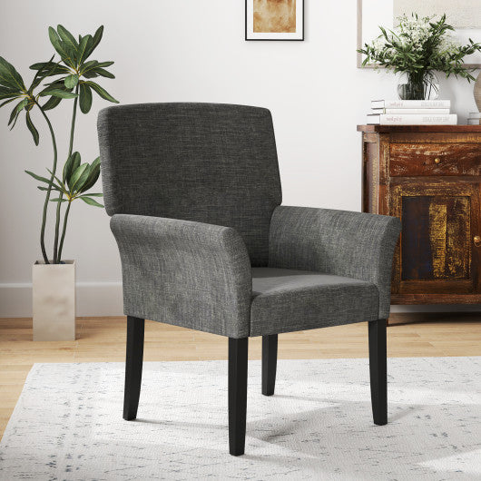 Executive Guest Chair Reception Waiting Room Arm Chair-Gray