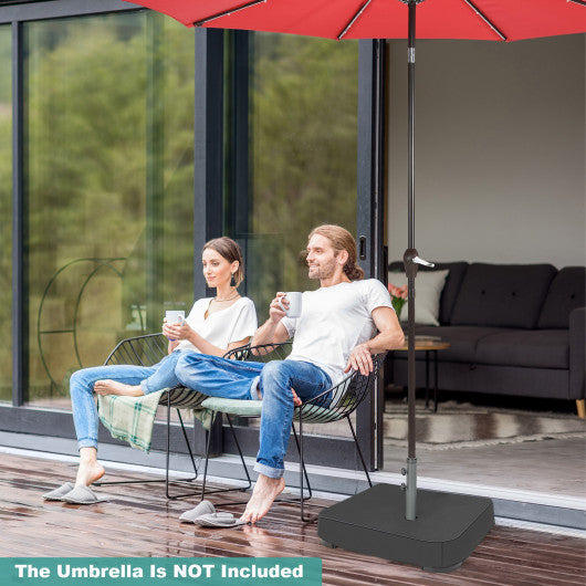 Fillable Umbrella Base with 2 Sandbags and Dust-proof Cover