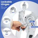 7-in-1 Folding Aluminum Ladder with Anti-Skid Pedal