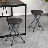 Folding Stool with Built-in Handle for Adults-2 Pieces