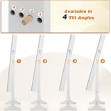 Free Standing Full Length Jewelry Armoire with LED Lights-White