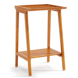 Freestanding Towel Rack with Storage Shelf for Bathroom