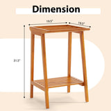 Freestanding Towel Rack with Storage Shelf for Bathroom