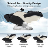 Full Body Massage Chair with Airbags and Heater-White