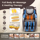 Provox 27-Comfort Full Body Massage Chair with SL Track Airbags Heating-Brown
