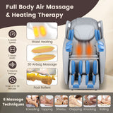 Provox 27-Comfort Full Body Massage Chair with SL Track Airbags Heating-Gray