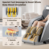 Provox 27-Comfort Full Body Massage Chair with SL Track Airbags Heating-Gray