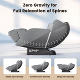 Provox 27-Comfort Full Body Massage Chair with SL Track Airbags Heating-Gray