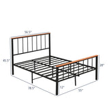 Bed Frame with Headboard and Footboard-Full Size