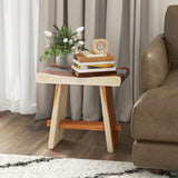 Fully Assembled Shower Stool with Epoxy Finish and Curved Seat