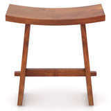 20 Inch Fully Assembled Shower Stool with Curved Seat for Inside Shower