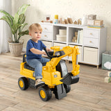 Licensed Caterpillar Kids Ride-On Digger-Yellow