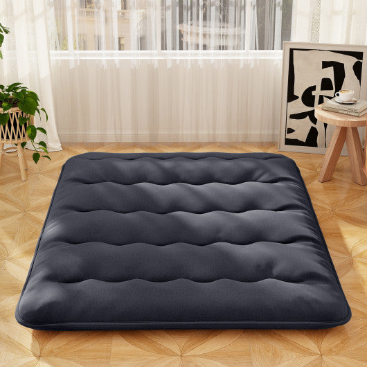 Futon Mattress with Washable Cover and Foldable Mat-Queen Size