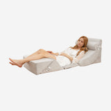 6 Pieces Bed Wedge Pillow Set for Neck Back and Leg Pain Relief-Gray
