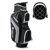 Golf Cart Bag with 14 Way Top Dividers-Gray