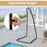 Hammock Chair Stand Adjustable Swing Chair Stand with Safety Hook and Sturdy Chain