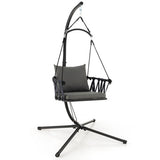 Hanging Swing Chair with Stand-Gray