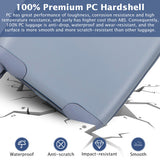 Hardside Luggage with Spinner Wheels with TSA Lock and Height Adjustable Handle-Blue