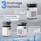 70/90 Pint 4500/6000 Sq. Ft Dehumidifier with Continuous and Auto Mode-70 Pints