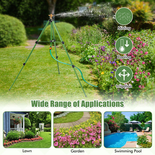 Impact Sprinkler on Tripod Base Set of 2 with 360 Degree Rotation-L