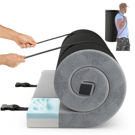 Indoor outdoor Sleeping mat with High density foam Cushion and Carrying Bag-Gary