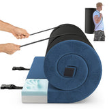 Indoor outdoor Sleeping mat with High density foam Cushion and Carrying Bag-Navy
