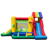 Inflatable Bounce Castle with Double Slides and 735W Blower