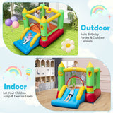 Inflatable Bounce House Kids Blow-up Bouncer with Slide without Blower