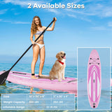 Inflatable Stand up Paddle Board iSUP Board Accessories with 3 Fins and Backpack-S