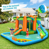 Inflatable Water Slide Park with Upgraded Handrail without Blower