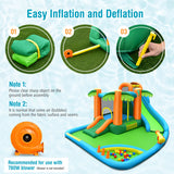 7-in-1 Inflatable Water Slide Park with 780W Blower